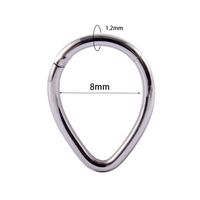 1 Piece Fashion Solid Color Plating Inlay Stainless Steel Zircon Nose Ring sku image 13