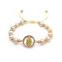 Einfacher Stil Klassischer Stil Kreuzen Süßwasserperle Kupfer Perlen Armbänder main image 5