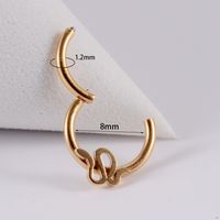 1 Piece Fashion Solid Color Plating Inlay Stainless Steel Zircon Nose Ring sku image 6