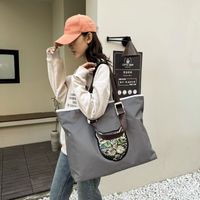 Women's Preppy Style Classic Style Streetwear Cat Oxford Cloth Travel Bags sku image 2