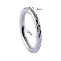 1 Piece Fashion Solid Color Plating Inlay Stainless Steel Zircon Nose Ring sku image 15