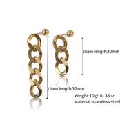 1 Pair Simple Style Circle Solid Color Plating Stainless Steel 14K Gold Plated Ear Studs main image 1