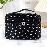 Vintage Style Round Dots Polyester Sewing Thread Square Makeup Bags sku image 5