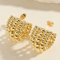 1 Pair Sweet Heart Shape Twist Polishing Plating Inlay Brass Zircon 14k Gold Plated White Gold Plated Ear Studs sku image 6