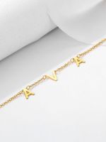 Simple Style Letter Stainless Steel Plating 18k Gold Plated Necklace sku image 1
