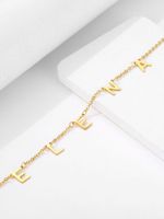 Simple Style Letter Stainless Steel Plating 18k Gold Plated Necklace sku image 8