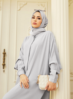 Muslim Robe Abaya Clothing Muslim Fashion Batwing Sleeve Long Southeast Asia Cross-border Foreign Trade sku image 7