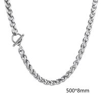Basic Klassischer Stil Geometrisch Titan Stahl Männer Armbänder Halskette sku image 2