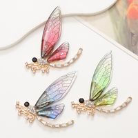 Simple Style Dragonfly Alloy Inlay Zircon Jewelry Accessories main image 6