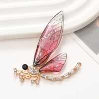 Simple Style Dragonfly Alloy Inlay Zircon Jewelry Accessories main image 4