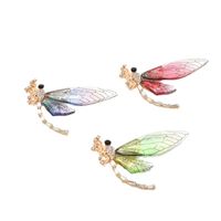 Simple Style Dragonfly Alloy Inlay Zircon Jewelry Accessories main image 5