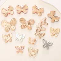 Simple Style Butterfly Metal Inlay Zircon Jewelry Accessories main image 4