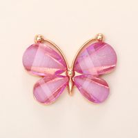 Simple Style Butterfly Metal Inlay Zircon Jewelry Accessories main image 5