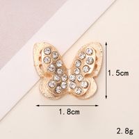 Simple Style Butterfly Metal Inlay Zircon Jewelry Accessories sku image 8