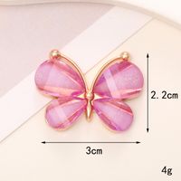 Simple Style Butterfly Metal Inlay Zircon Jewelry Accessories sku image 3