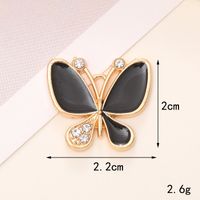 Simple Style Butterfly Metal Inlay Zircon Jewelry Accessories sku image 6