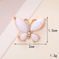 Simple Style Butterfly Metal Inlay Zircon Jewelry Accessories sku image 7