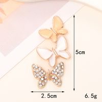 Simple Style Butterfly Metal Inlay Zircon Jewelry Accessories sku image 14