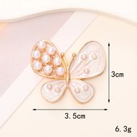 Simple Style Butterfly Metal Inlay Zircon Jewelry Accessories sku image 12