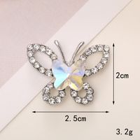 Simple Style Butterfly Metal Inlay Zircon Jewelry Accessories sku image 11