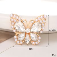 Sweet Butterfly Alloy Inlay Pearl Zircon Jewelry Accessories main image 2
