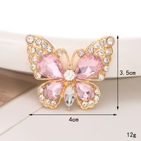 Sweet Butterfly Alloy Inlay Pearl Zircon Jewelry Accessories main image 3