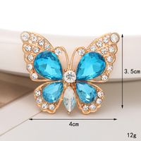 Sweet Butterfly Alloy Inlay Pearl Zircon Jewelry Accessories sku image 2
