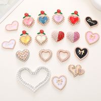 Sweet Heart Shape Alloy Inlay Pearl Jewelry Accessories main image 1