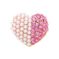 Sweet Heart Shape Alloy Inlay Pearl Jewelry Accessories main image 5