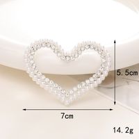 Sweet Heart Shape Alloy Inlay Pearl Jewelry Accessories sku image 13