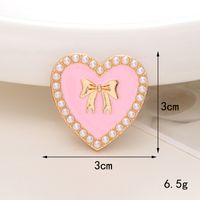 Sweet Heart Shape Alloy Inlay Pearl Jewelry Accessories sku image 9