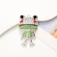 Simple Style Frog Metal Inlay Zircon Jewelry Accessories main image 3