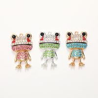 Simple Style Frog Metal Inlay Zircon Jewelry Accessories main image 1