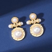 1 Pair Elegant Pastoral Streetwear Geometric Plating Inlay Alloy Resin Gold Plated Drop Earrings main image 2
