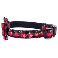 British Style Nylon Christmas Lattice Pet Collar main image 2