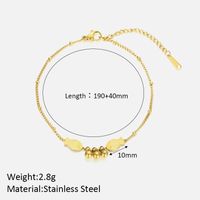 Lady Modern Style Fish 304 Stainless Steel 18K Gold Plated Bracelets In Bulk main image 6
