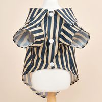 British Style Polyester Stripe Pet Clothing main image 5