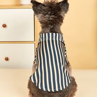 British Style Polyester Stripe Pet Clothing main image 3