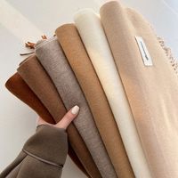 Women's Simple Style Solid Color Imitation Cashmere Scarf main image 1