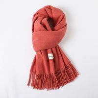 Women's Simple Style Solid Color Imitation Cashmere Scarf sku image 44