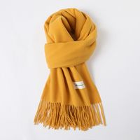 Women's Simple Style Solid Color Imitation Cashmere Scarf sku image 3
