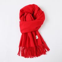 Women's Simple Style Solid Color Imitation Cashmere Scarf sku image 4