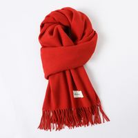 Women's Simple Style Solid Color Imitation Cashmere Scarf sku image 5