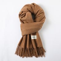 Women's Simple Style Solid Color Imitation Cashmere Scarf sku image 22
