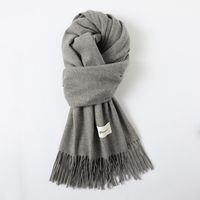 Women's Simple Style Solid Color Imitation Cashmere Scarf sku image 25