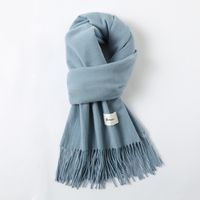 Women's Simple Style Solid Color Imitation Cashmere Scarf sku image 27