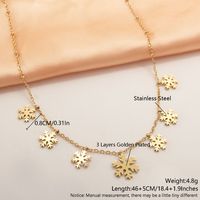 304 Stainless Steel 18K Gold Plated Simple Style Solid Color Plating Heart Shape Symbol Necklace sku image 9