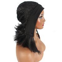 Women's Simple Style Holiday Party High Temperature Wire Short Straight Hair Wig Grip main image 4