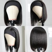 Women's Simple Style Holiday Party High Temperature Wire Short Straight Hair Wig Grip main image 3