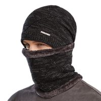 Hommes Style Simple Lettre Couleur Unie Bonnet De Laine main image 1